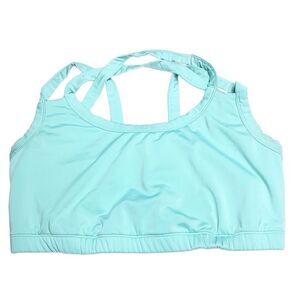 Kiava Aqua Blue Strappy Back Sports Bra
